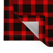 Classic Buffalo Plaid // Black and Red