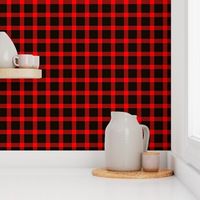 Classic Buffalo Plaid // Black and Red