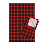 Classic Buffalo Plaid // Black and Red