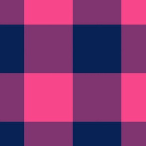 Buffalo Plaid // Magenta & Navy