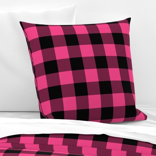 Buffalo Plaid // Magenta & Black