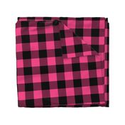 Buffalo Plaid // Magenta & Black