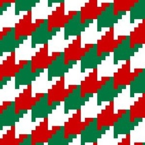 red white green houndstooth full size