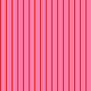 pink with red pinstripes