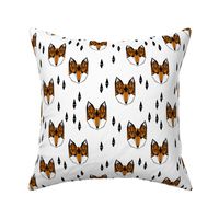 fox // geometric fox head kids baby nursery trendy kids grey baby boy gender neutral fox design for kids