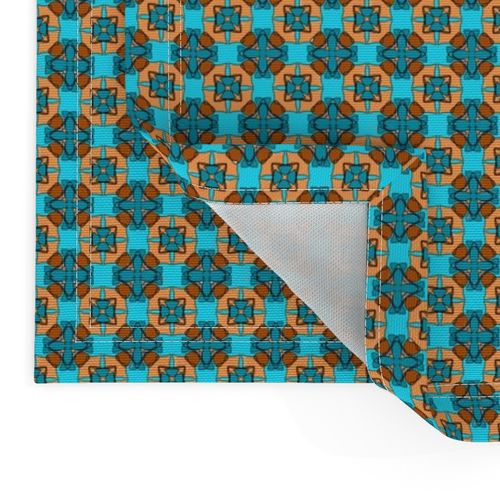 pumpkin blue tile