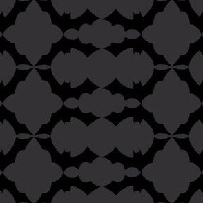 Bat pattern gray