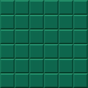Large ceramic tiles emerald green Wallpaper