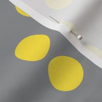Organic dots vertical rows grey yellow