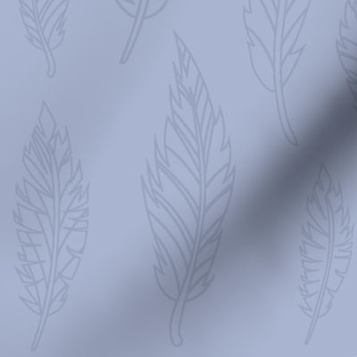 Blue Feather Pattern