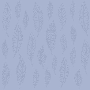 Blue Feather Pattern