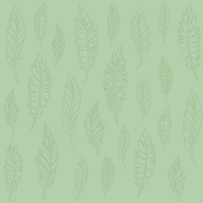 Green Feather Pattern