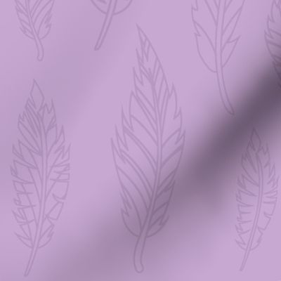 Purple Feather Pattern