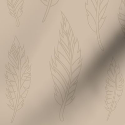 Tan Feather Pattern
