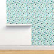 polka dots mint