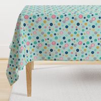 polka dots mint