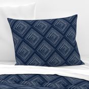 Modern Farmhouse Diamonds Navy White