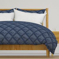 Modern Farmhouse Diamonds Navy White