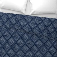 Modern Farmhouse Diamonds Navy White