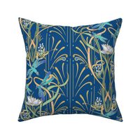 Art Nouveau Dragonflies Small | Classic Blue