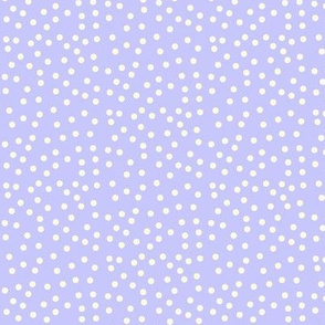 Twinkling Creamy Dots on Mountain Mist - Medium Scale