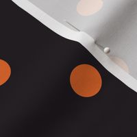 Halloween Polka dots orange black large