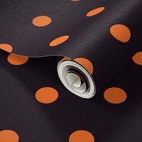 Halloween Polka dots orange black large