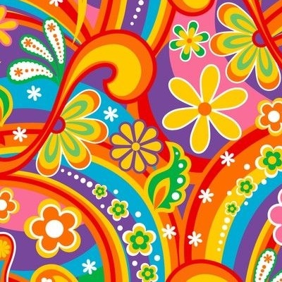 Flower Power Fabric Wallpaper And Home Decor Spoonflower