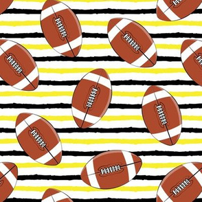 college football - black and yellow stripes