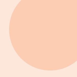 Sunset - Apricot Circle Dot Pattern