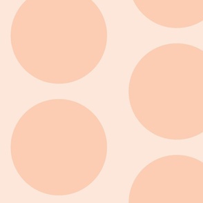 Sunset - Apricot Circle Dot Pattern