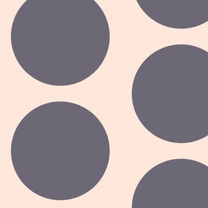 Sunset - Lavender Circle Dot Pattern