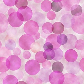 watercolored transparent pink dots