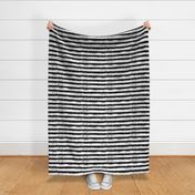 black and white distressed stripe