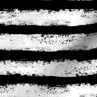 black and white distressed stripe