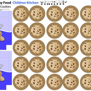 Cut and Sew: Play Food Children Kitchen: Chocolate Cookies with Bag (Fleece)