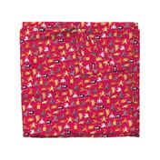 Kitty Cat Yoga  Red Small