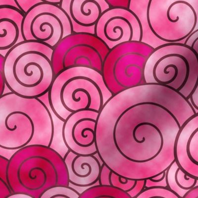 watercolored  swirls