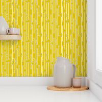 dotted lines in mustard yellow white and gray
