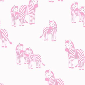 Zebra baby girl pink safari jungle animal nursery