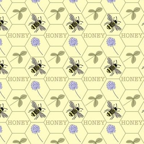 honeycomb on yellow