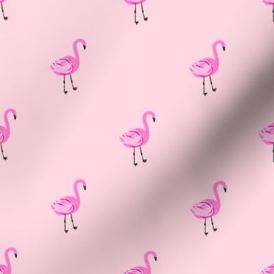 Flamingo flamingo fabric // simple cute pink flamingo, baby, nursery, cute, summer preppy flamingos - pink