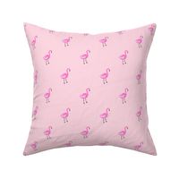Flamingo flamingo fabric // simple cute pink flamingo, baby, nursery, cute, summer preppy flamingos - pink