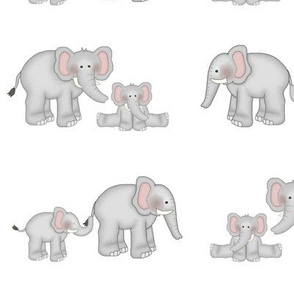Safari elephant baby nursery