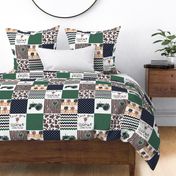 Farm//Love you till the cows come home//Hereford/Angus - Wholecloth Cheater Quilt