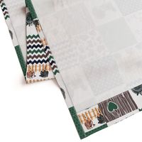 Farm//Love you till the cows come home//Hereford/Angus - Wholecloth Cheater Quilt