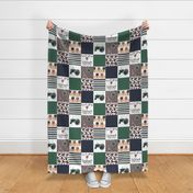 Farm//Love you till the cows come home//Hereford/Angus - Wholecloth Cheater Quilt