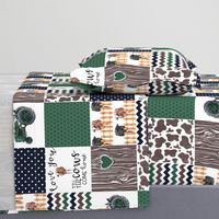 Farm//Love you till the cows come home//Hereford/Angus - Wholecloth Cheater Quilt