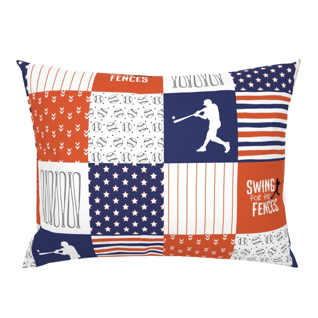 Baseball//Swing for the fences//Detroit - Wholecloth Cheater Quilt