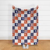 Baseball//Swing for the fences//Detroit - Wholecloth Cheater Quilt